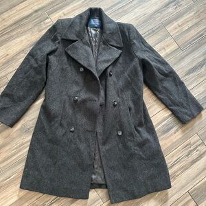 Pendleton Wool Coat in Dark Gray